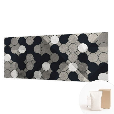 Papel mural texturado decorativo con diseño de círculos geométricos