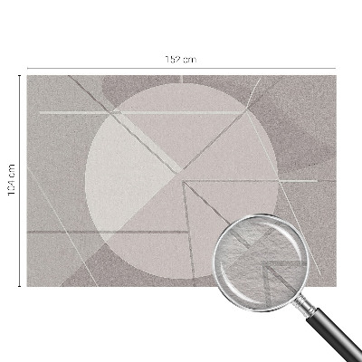 Fotomural decorativo para cabecero de cama con motivo de geometría abstracta