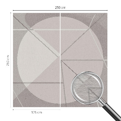 Fotomural decorativo para cabecero de cama con motivo de geometría abstracta