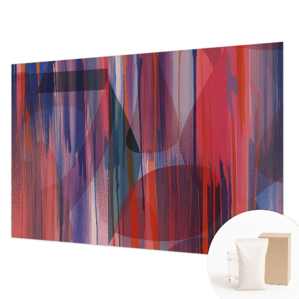 Papel mural texturado decorativo con diseño de rayas arcoíris