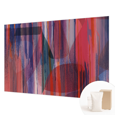 Papel mural texturado decorativo con diseño de rayas arcoíris