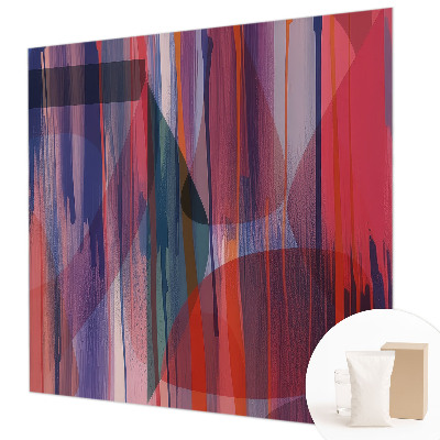 Papel mural texturado decorativo con diseño de rayas arcoíris
