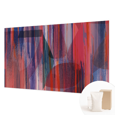 Papel mural texturado decorativo con diseño de rayas arcoíris
