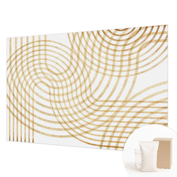 Papel mural con patrón decorativo con diseño de tejidos geométricos