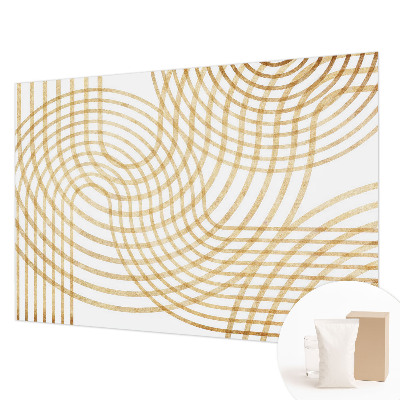 Papel mural con patrón decorativo con diseño de tejidos geométricos