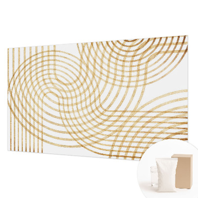 Papel mural con patrón decorativo con diseño de tejidos geométricos
