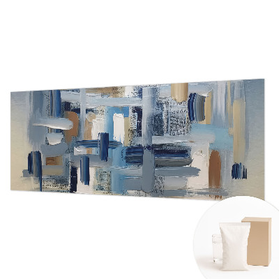 Papel mural texturado decorativo con diseño de pinceles abstractos