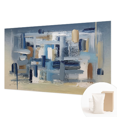 Papel mural texturado decorativo con diseño de pinceles abstractos