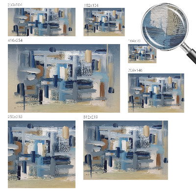 Papel mural texturado decorativo con diseño de pinceles abstractos