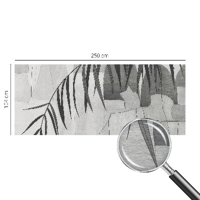 Mural decorativo con diseño de palmera abstracta