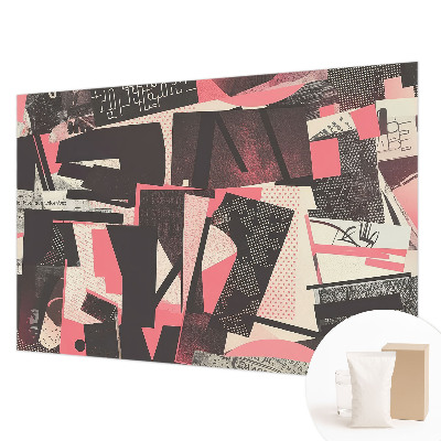 Fotomural decorativo para cabecero de cama con collage geométrico