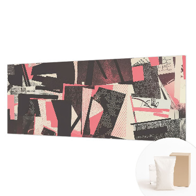 Fotomural decorativo para cabecero de cama con collage geométrico