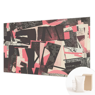 Fotomural decorativo para cabecero de cama con collage geométrico