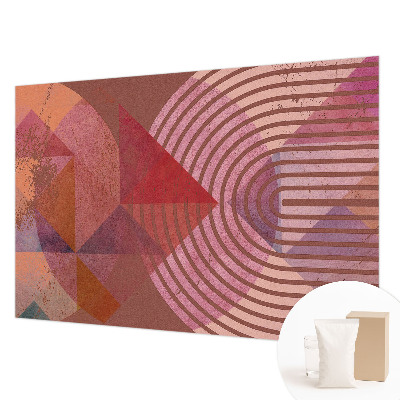 Papel mural con patrón decorativo con formas abstractas