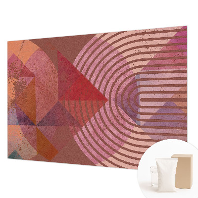Papel mural con patrón decorativo con formas abstractas