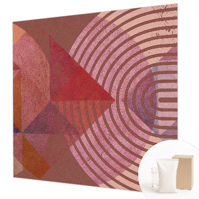 Papel mural con patrón decorativo con formas abstractas
