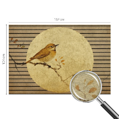 Fotomural decorativo para cabecero de cama con diseño de pájaro de la armonía
