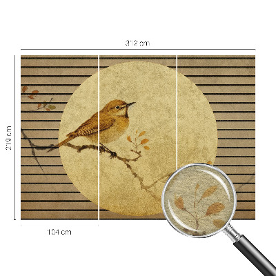 Fotomural decorativo para cabecero de cama con diseño de pájaro de la armonía
