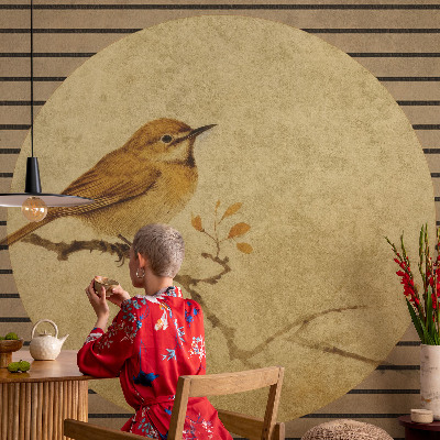 Fotomural decorativo para cabecero de cama con diseño de pájaro de la armonía