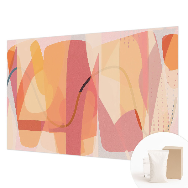 Mural decorativo con una abstracción colorida