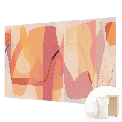 Mural decorativo con una abstracción colorida