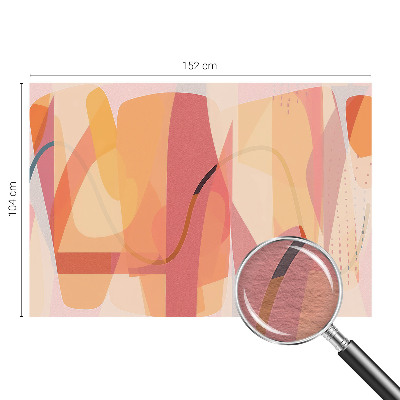 Mural decorativo con una abstracción colorida