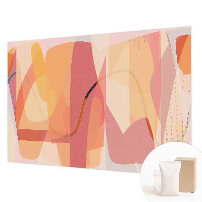 Mural decorativo con una abstracción colorida