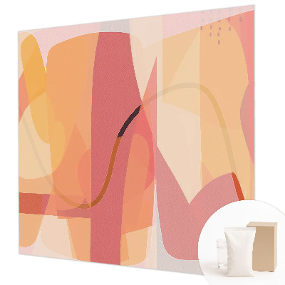 Mural decorativo con una abstracción colorida