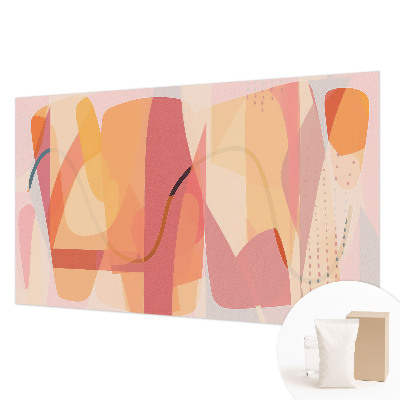 Mural decorativo con una abstracción colorida