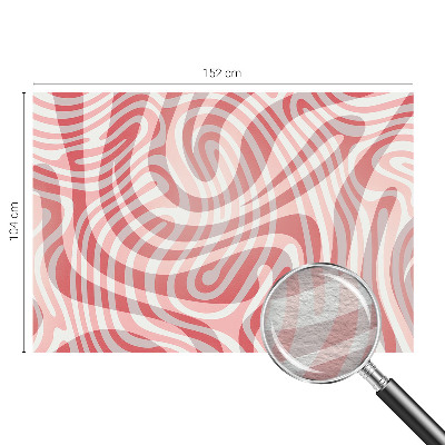 Mural decorativo con diseño de líneas onduladas