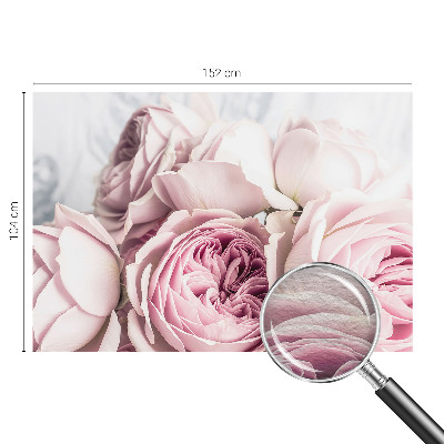 Mural de pared con estampado hermoso con diseño de rosas rosadas