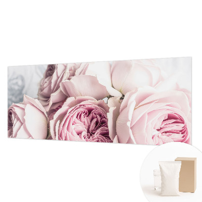 Mural de pared con estampado hermoso con diseño de rosas rosadas