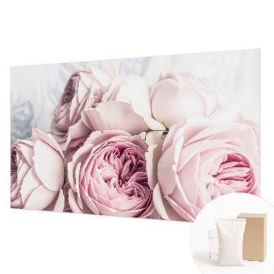 Mural de pared con estampado hermoso con diseño de rosas rosadas