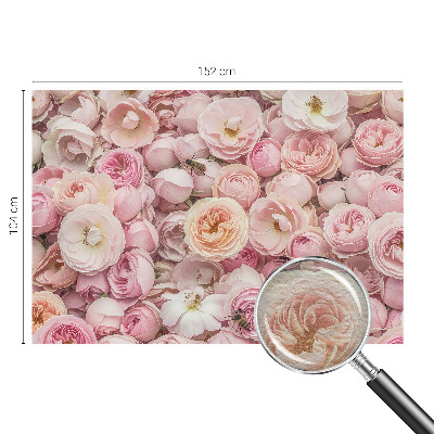 Papel mural con patrón decorativo con diseño de flores decorativas