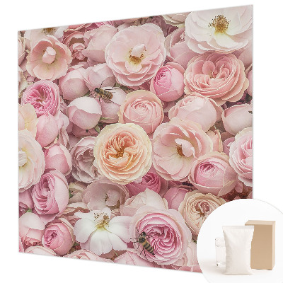 Papel mural con patrón decorativo con diseño de flores decorativas