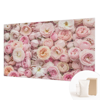 Papel mural con patrón decorativo con diseño de flores decorativas