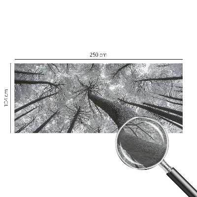 Papel mural texturado decorativo con estampado de paisaje invernal