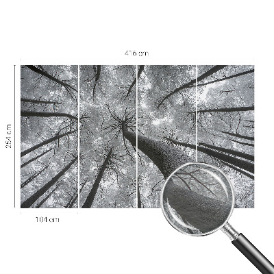 Papel mural texturado decorativo con estampado de paisaje invernal
