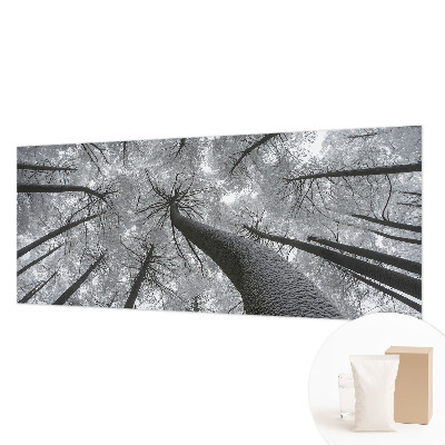 Papel mural texturado decorativo con estampado de paisaje invernal