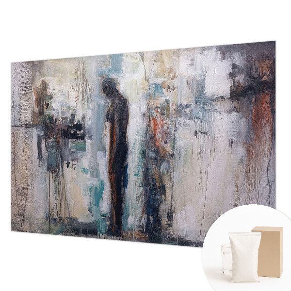 Fotomural decorativo para cabecero de cama con diseño de figura misteriosa