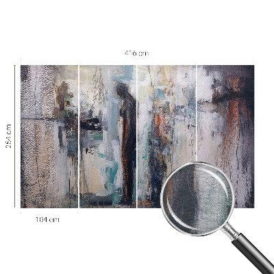 Fotomural decorativo para cabecero de cama con diseño de figura misteriosa