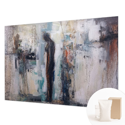Fotomural decorativo para cabecero de cama con diseño de figura misteriosa