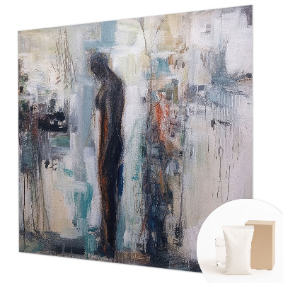 Fotomural decorativo para cabecero de cama con diseño de figura misteriosa