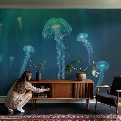 Papel mural con patrón decorativo con motivo de elegancia marítima