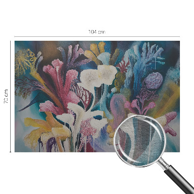 Mural decorativo con motivo de explosión floral