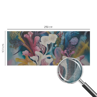 Mural decorativo con motivo de explosión floral