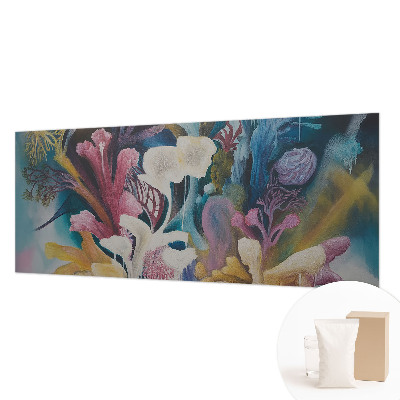 Mural decorativo con motivo de explosión floral