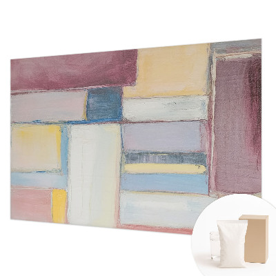 Fotomural decorativo para cabecero de cama con diseño de formas geométricas