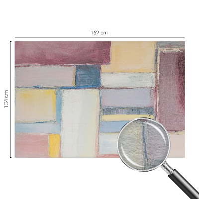 Fotomural decorativo para cabecero de cama con diseño de formas geométricas