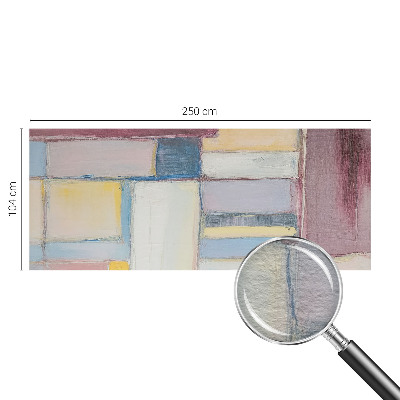 Fotomural decorativo para cabecero de cama con diseño de formas geométricas